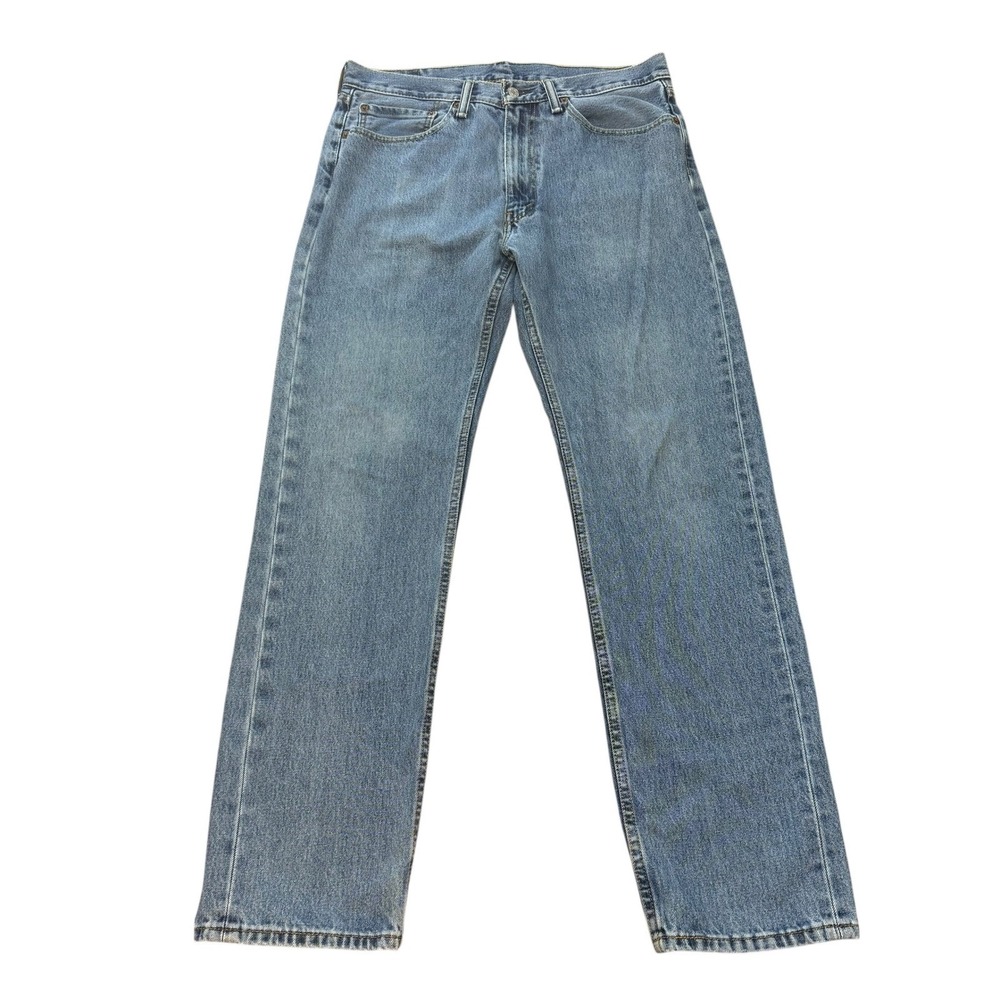 Levi's 505 Jeans Regular Fit Light Wash Levicore‎ Classic Redtab Mens W36 L33
